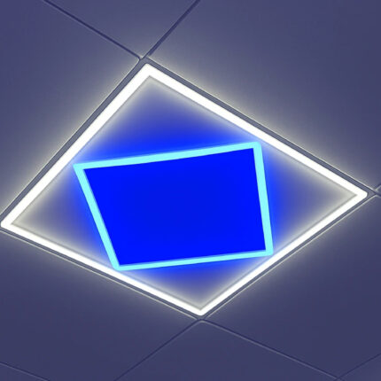 600x600 Blue Linear Frame